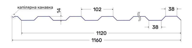 Профнастил Т-14