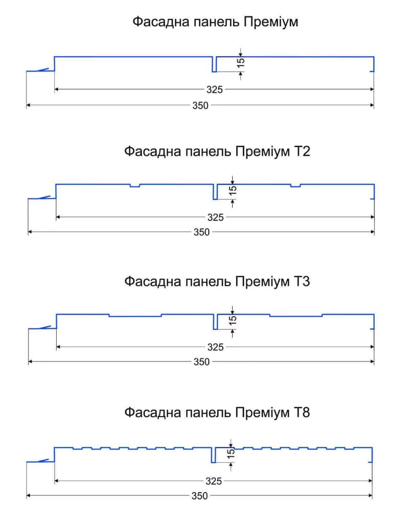 Сайдинг металевий Фасадна панель ПРЕМІУМ